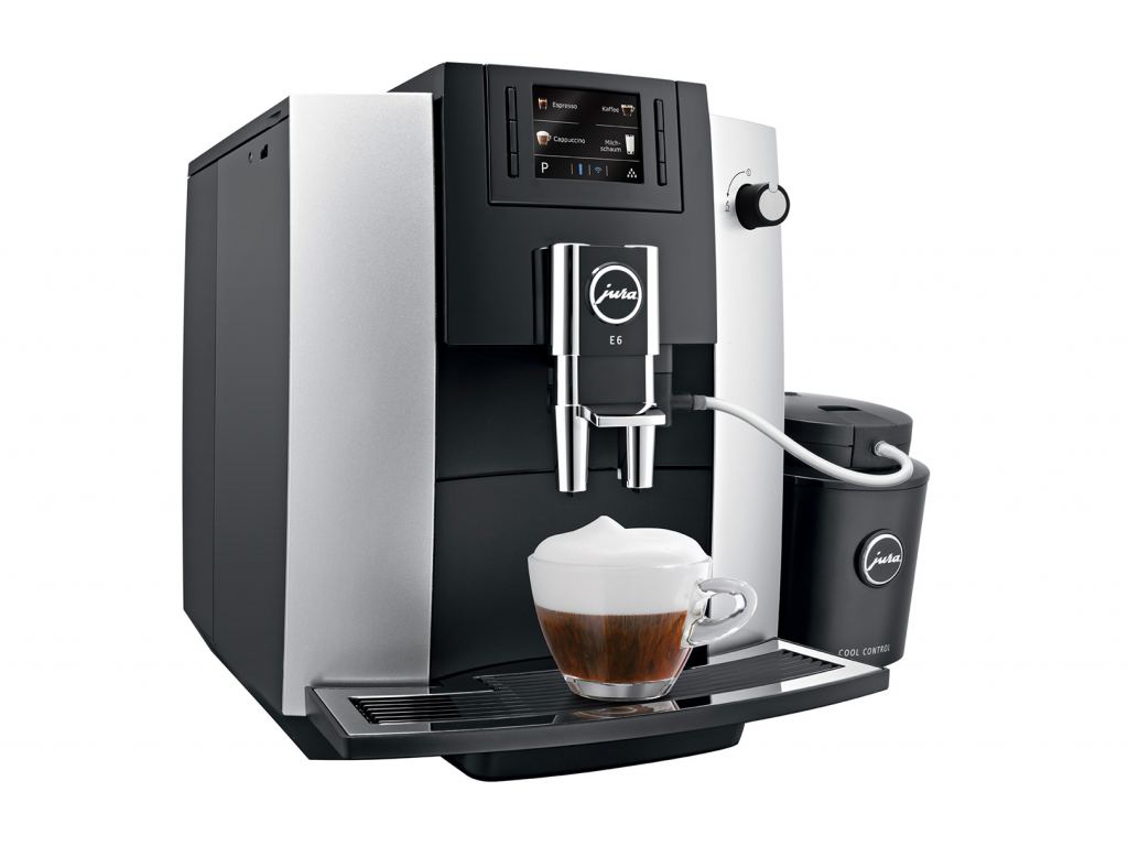 Kávovar JURA E6 Platinum s příslušenstvím