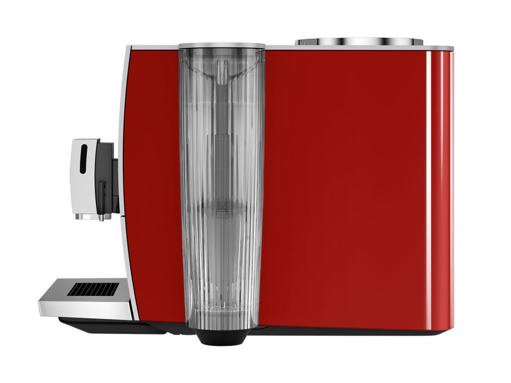 Kávovar JURA ENA 8 Sunset Red z profilu